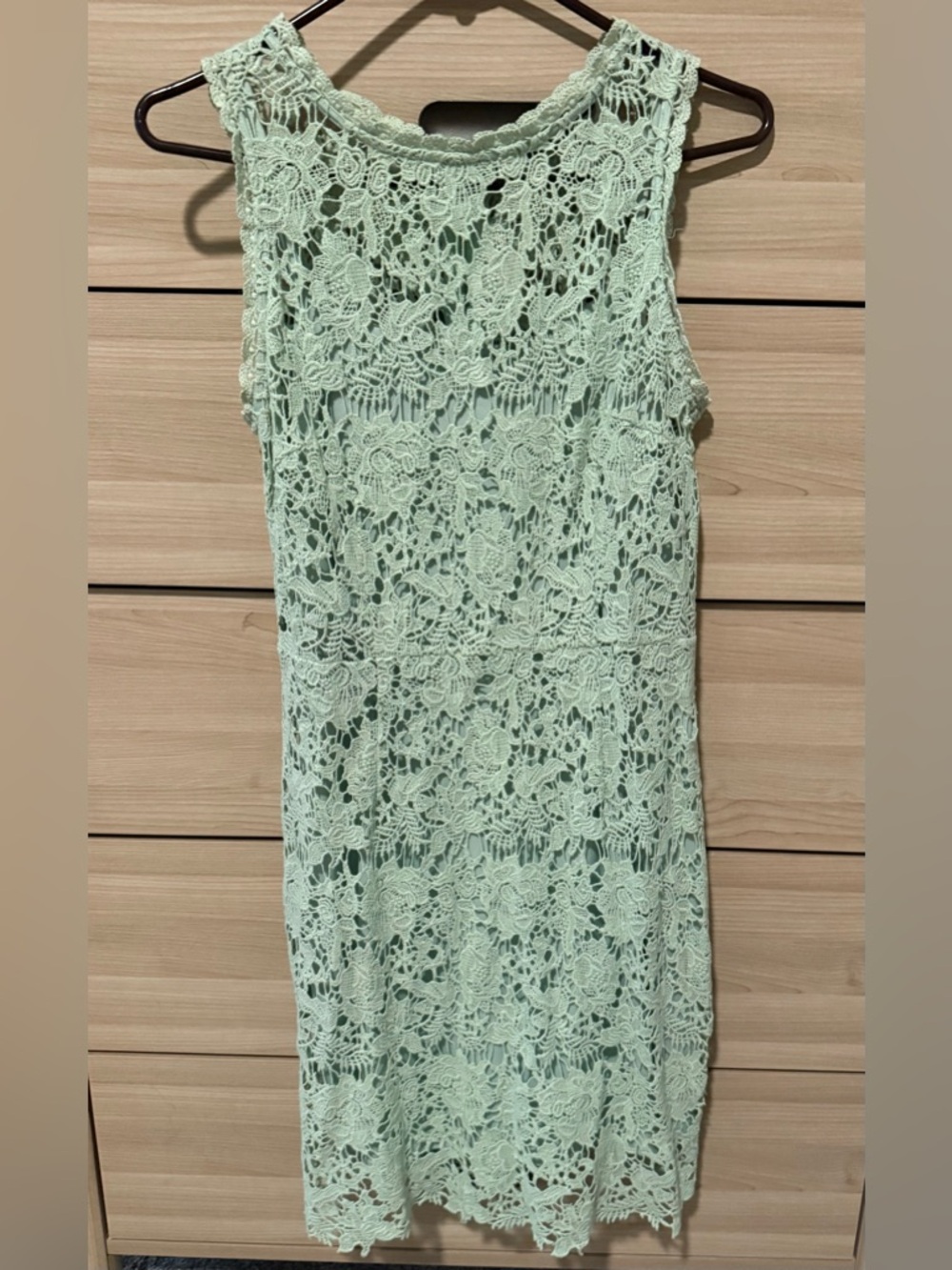 Forever 21 Mint Green Crochet Lace Dress